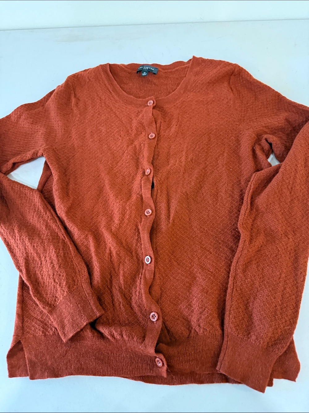 The Limited Women's Button-Front Cardigan in Rust